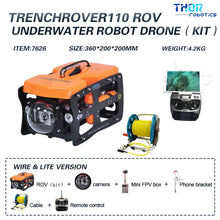 Load image into Gallery viewer, TRENCHROVER 110 ROV UNDERWATER DRONE 4K VIEW FPV LITE KIT DIY MAX DEPTH 30M