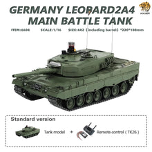 Load image into Gallery viewer, HOOEN 1/16 German Leopard2A4 L2A4 Main Battle Tank RTR 6608