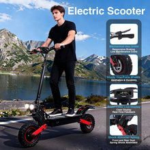 Load image into Gallery viewer, Xstarship Nulife/ FREEBOY H-6 2x1200W 11" E-Scooter Dual Motor Off-road FAT Tire IPX4 Foldable for Adults