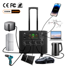 Load image into Gallery viewer, E-Mingze ES-3000C 3.5KW/3842WH mobile power Bank Station for All EV Cars New Energy Storage Smart Display LiFe battery