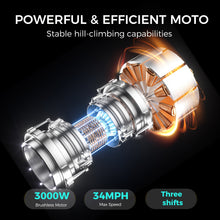 Load image into Gallery viewer, Xstarship Nulife/ FREEBOY Y01 Off-road Electric Dirt Bike 48V 30Ah 3000W Long Range E-Scooter with Hydraulic Oil Disc Brake with Spring Shock Absorption 3-Speed Adjustable