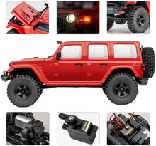 Load image into Gallery viewer, FMS Rochobby RC Car Fire Horse 1/18 RC Mini Rock Crawler 4x4 Scale Waterproof Remote Control Vehicle Model RTR with LED Lights 2.4GHz Transmitter Battery USB Charger Included