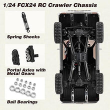 Load image into Gallery viewer, FMS 1/24 RC Crawler Officially Licensed Chevy K5 Blazer RC Car FCX24 RTR RC Pickup Truck SUV 4WD 2.4GHz Hobby RC Model 8km/h Mini Car RC Off-Road Remote Control Car