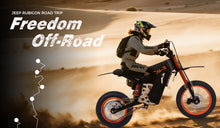 Load image into Gallery viewer, Xstarship Nulife/ FREEBOY Y01 Off-road Electric Dirt Bike 48V 30Ah 3000W Long Range E-Scooter with Hydraulic Oil Disc Brake with Spring Shock Absorption 3-Speed Adjustable