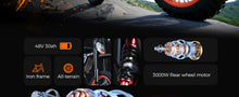 Load image into Gallery viewer, Xstarship Nulife/ FREEBOY Y66 Off-road Electric Dirt Bike 48V 30Ah Long Range E-Scooter with Hydraulic Disc Brake 12 Inch Off-road Tire for Adult