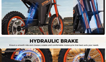 Load image into Gallery viewer, Xstarship Nulife/ FREEBOY Y01 Off-road Electric Dirt Bike 48V 30Ah 3000W Long Range E-Scooter with Hydraulic Oil Disc Brake with Spring Shock Absorption 3-Speed Adjustable