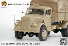 Load image into Gallery viewer, Hooben 1/16 OPEL Blitz WWII German 3T Medium-Duty Truck RC Model RTR NO. T6809F
