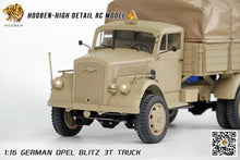 Load image into Gallery viewer, Hooben 1/16 OPEL Blitz WWII German 3T Medium-Duty Truck RC Model RTR NO. T6809F