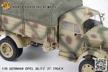 Load image into Gallery viewer, Hooben 1/16 OPEL Blitz WWII German 3T Medium-Duty Truck RC Model RTR NO. T6809F