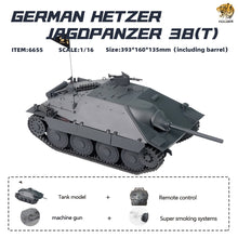 Load image into Gallery viewer, HOOBEN 1/16 RTR German Hetzer Jagdpanzer Master Painting Light Army Battle Tank 6655