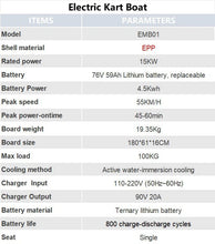 Load image into Gallery viewer, Xstarship Nulife/Youmota EMB01 Electric Kart Boat