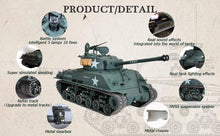 Load image into Gallery viewer, Amazon returned 1:10 US FURY M4A3E8 Sherman Medium Tank RTR Half Metal Item No.6620