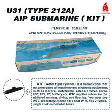 Load image into Gallery viewer, 1:48 Germany U31 212A TYPE Aip Submarine Kit