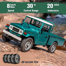 Load image into Gallery viewer, FMS 1/12 RC Crawler Toyota FJ45 Official RTR Green 2.4GHz 4WD Brushed Remote Control Car RTR RC Truck Vehicle Models Hobby Grade RC Carwith Intelligent Lighting for Adults Kids