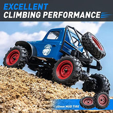 Load image into Gallery viewer, FMS RC Crwaler 1/24 Scale FCX24 Power Wagon RTR 4WD 2.4GHz 3CH Offroad RC Car Model Vehicle Hobby Grade Remote Control Car(Blue)