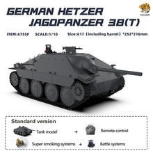 Load image into Gallery viewer, 1:10 RTR German Hetzer Jagdpanzer 38t Army Battle Tank Item 6755#