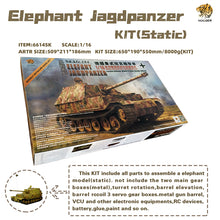 Load image into Gallery viewer, HOOBEN RC Tank KIT 6614 German ELEFANT JAGDPANZER Scale 1/16