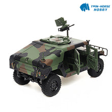 Load image into Gallery viewer, HG-P408(Upgraded) 1/10 2.4G 4WD RC Truck 16CH US Military Truck With Light And Sound