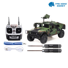 Load image into Gallery viewer, HG-P408(Upgraded) 1/10 2.4G 4WD RC Truck 16CH US Military Truck With Light And Sound