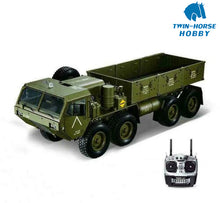 Load image into Gallery viewer, HG P801 RC Truck 1/12 2.4G Army Military Truck Metal Model Truck Without Battery