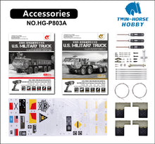 Load image into Gallery viewer, HG-P803A RC Army Military Truck Model With Light And Sound
