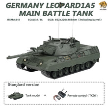 Load image into Gallery viewer, HOOEN 1/16 German Leopard 1A5 L1A5 Main Battle Tank RTR 6647