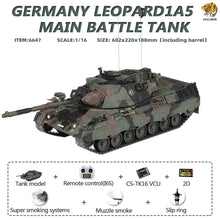 Load image into Gallery viewer, HOOEN 1/16 German Leopard 1A5 L1A5 Main Battle Tank RTR 6647