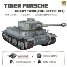 Load image into Gallery viewer, 1:16 German Tiger P Tiger Porsche VK 4501 RC Tank Item No.6604