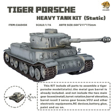 Load image into Gallery viewer, 1:16 German Tiger P Tiger Porsche VK 4501 RC Tank Item No.6604