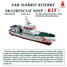 Load image into Gallery viewer, 1:25 SAR Harro Koebke SK32 Rescue Model Ship KIT