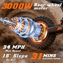 Load image into Gallery viewer, Xstarship Nulife/ FREEBOY Y66 Off-road Electric Dirt Bike 48V 30Ah Long Range E-Scooter with Hydraulic Disc Brake 12 Inch Off-road Tire for Adult
