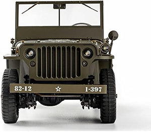 FMS Rochobby RC Car 112 1941 MB Scaler Willys Jeep Remote Control Crawler Military Truck 4x4 Offroad Vehicle with Transmitter Battery and Charger