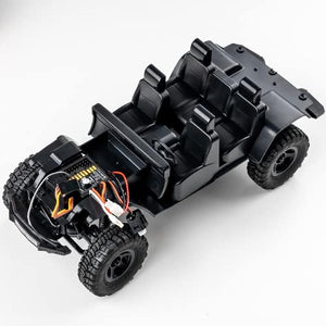 FMS Rochobby RC Car Fire Horse 1/18 RC Mini Rock Crawler 4x4 Scale Waterproof Remote Control Vehicle Model RTR with LED Lights 2.4GHz Transmitter Battery USB Charger Included
