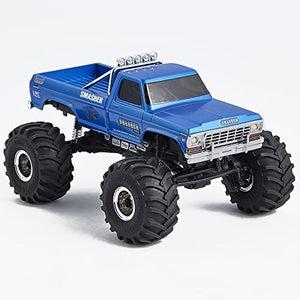 FMS Smasher 1/24 RC Crawler RTR, RC Monster Truck 4x4, 8+ kph 3-speeds Transmission Off-Road with Battery,USB Charger and 2.4Ghz Remote Control for Adult