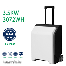 Load image into Gallery viewer, E-Mingze 3500AC 3.5KW/3072KWH/32A/5M Portable Power Bank Station for All EV Cars New Energy Storage Power Trolley Case
