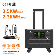 Load image into Gallery viewer, E-Mingze ES-3000A 3.5KW/2304WH mobile power Bank Station for All EV Cars New Energy Storage&nbsp;Smart Display LiFe battery
