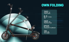 Load image into Gallery viewer, Xstarship Nulife/ FREEBOY J-03-jumi 350W/250W 8.5“ Mini E-Scooter Smart Balance Foldable
