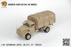 Hooben 1/16 OPEL Blitz WWII German 3T Medium-Duty Truck RC Model RTR NO. T6809F