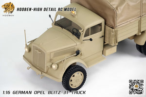 Hooben 1/16 OPEL Blitz WWII German 3T Medium-Duty Truck RC Model RTR NO. T6809F