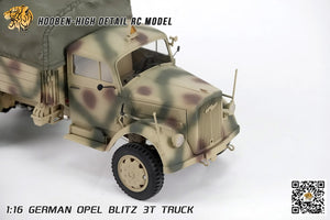 Hooben 1/16 OPEL Blitz WWII German 3T Medium-Duty Truck RC Model RTR NO. T6809F