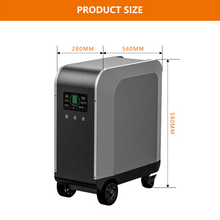 Load image into Gallery viewer, E-Mingze ES-4000A 4KW/5120WH mobile power Bank Station for All EV Cars New Energy Storage&nbsp;Smart Display LiFe battery

