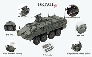 HOOBEN 1/16 M1126 Infantry Carrier Vehicle Armored Car Tank Model