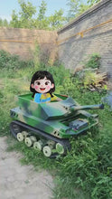 Load and play video in Gallery viewer, Leopard 150 Ride-on 1 seat mini tank  vehicle park amusements
