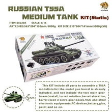 Load image into Gallery viewer, Hooben RC tank 1:16 Russian T55A Medium Tank Kit Item No.6602
