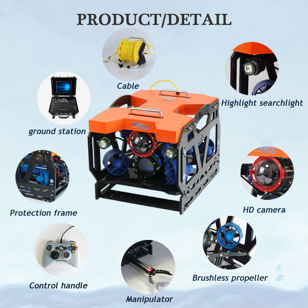 Thor Robotics Rov ThorRobotics NEW ROV Underwater Drone Camera Dragonfish 200H With Mani ...