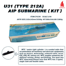 Load image into Gallery viewer, 1:48 Germany U31 212A TYPE Aip Submarine Kit
