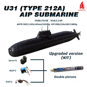 1:48 Germany U31 212A TYPE Aip Submarine Kit