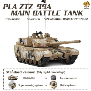 1:16 PLA ZTZ-99A Main Battle Tank RTR Item No.6609