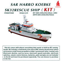 Load image into Gallery viewer, 1:25 SAR Harro Koebke SK32 Rescue Model Ship KIT

