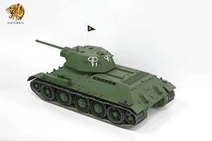 HOOBEN 1/10 T-34/76 SOVIET MEDIUM TANK(MOD. 1942 HEXAGONAL TURRET SOFT EDGE) RTR NO.6777